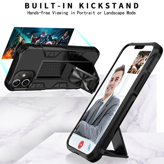 Military Grade Armor Protection Stand With Magnetic Feature Case for iPhone12/12Max