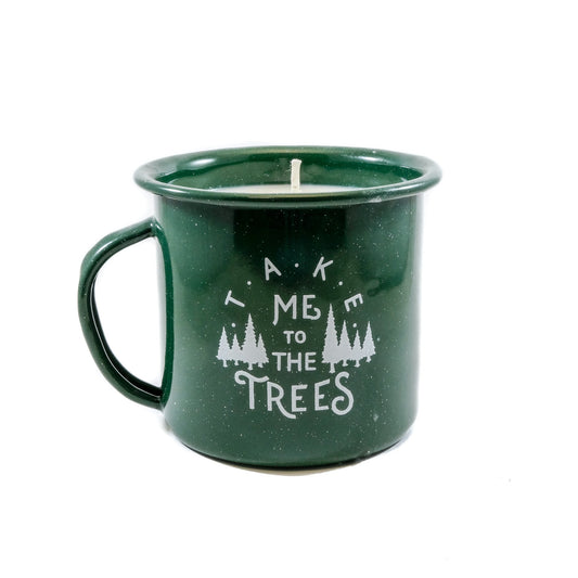 The Trees Enamel Cup Candles.