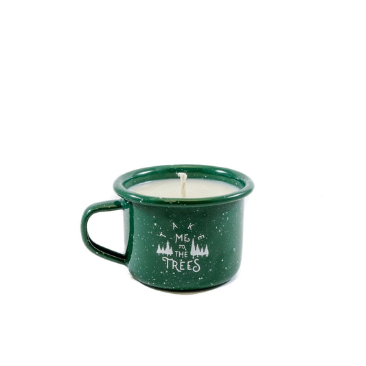 The Trees Enamel Cup Candles.