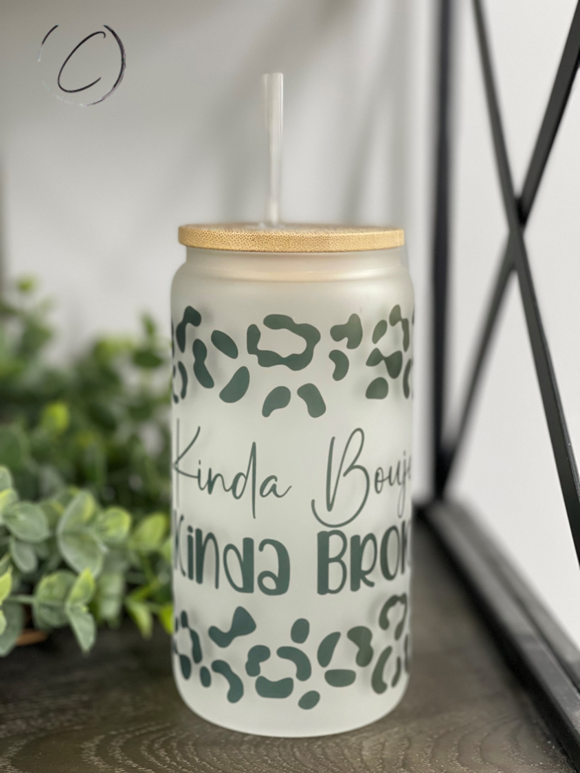 Copa de cristal Kinda Boujee