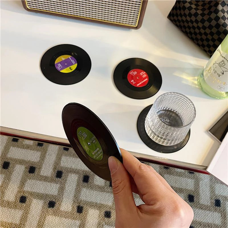 Retro Vinyl Coasters