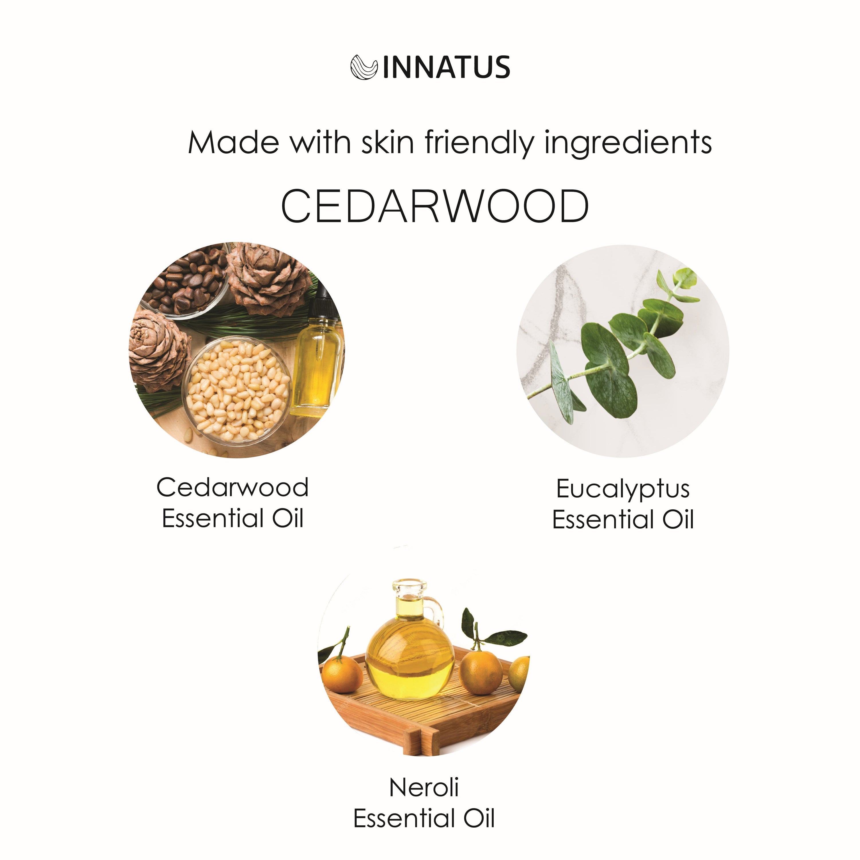 Aceite de eucalipto en aerosol para ducha con aroma suave de cedro