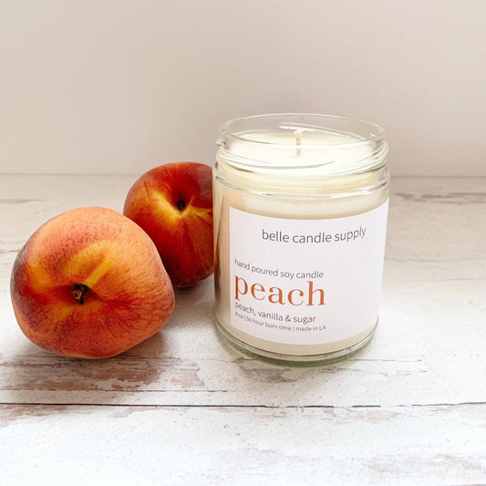 Peach Candles 8oz.