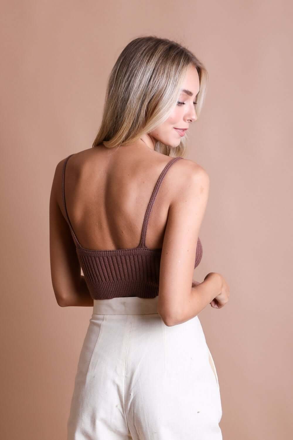 Rib Knit Crop Tops