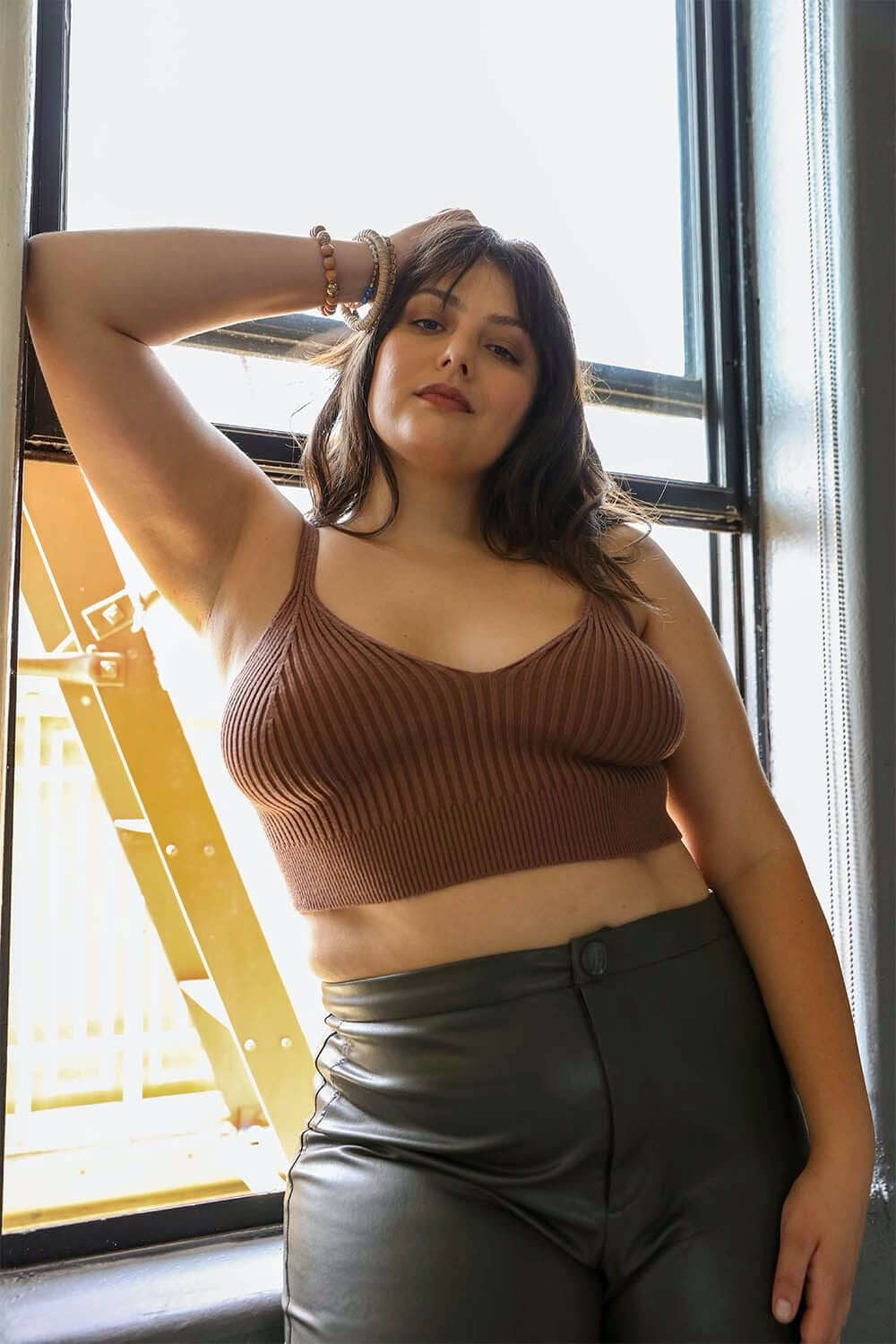 Rib Knit Crop Tops