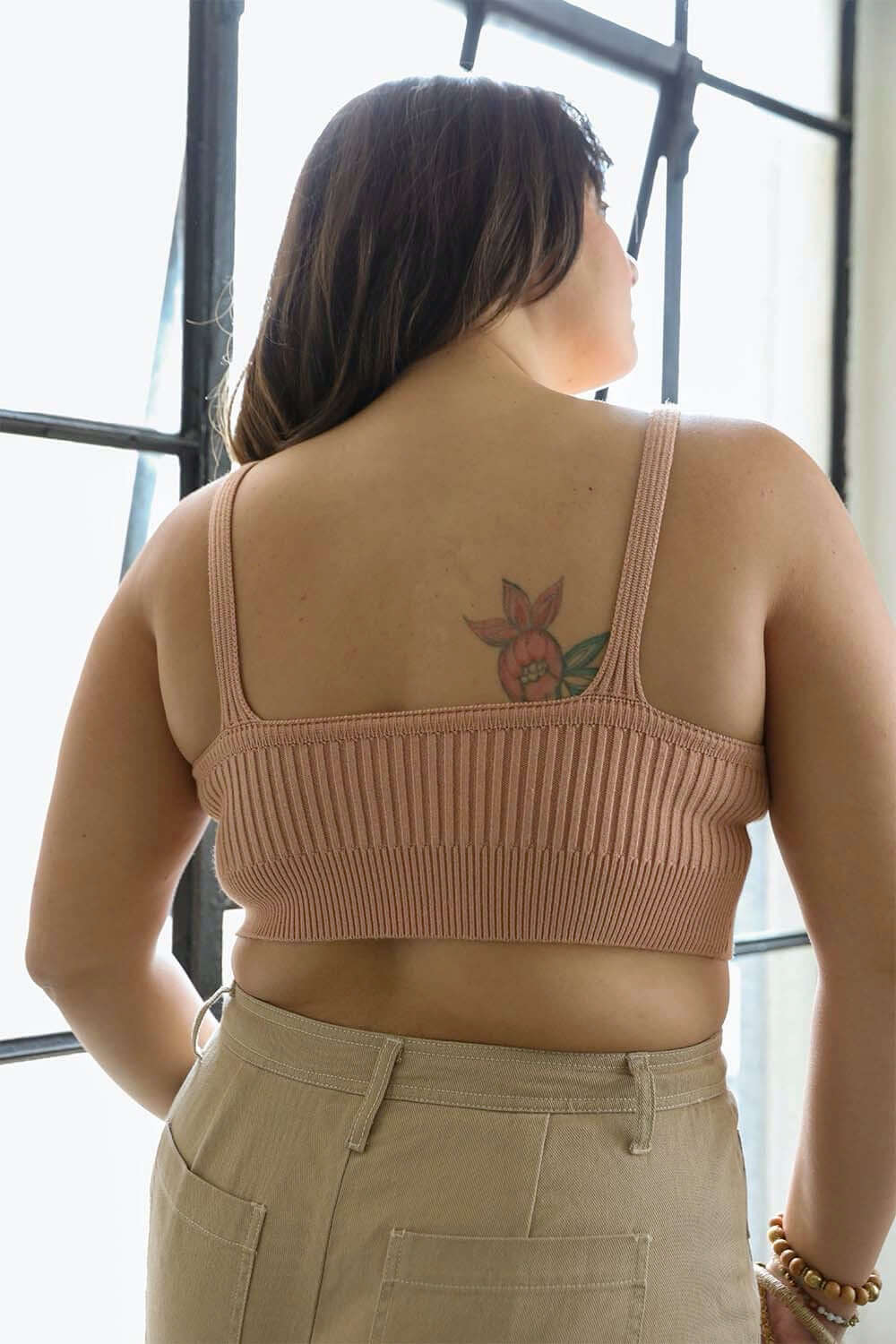 Rib Knit Crop Tops