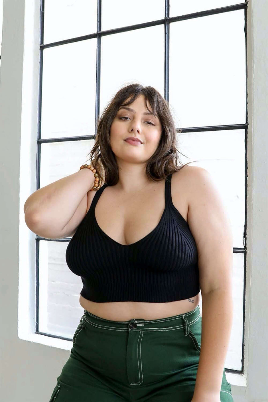 Rib Knit Crop Tops
