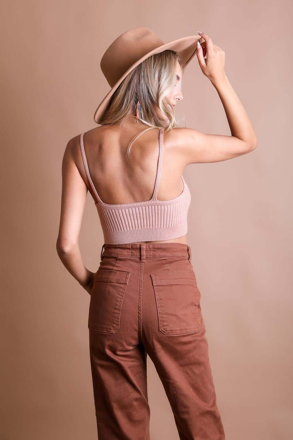 Rib Knit Crop Tops