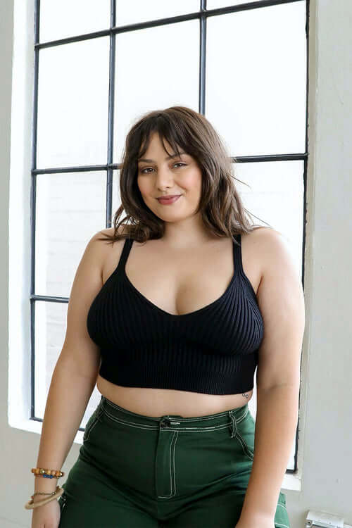 Rib Knit Crop Tops