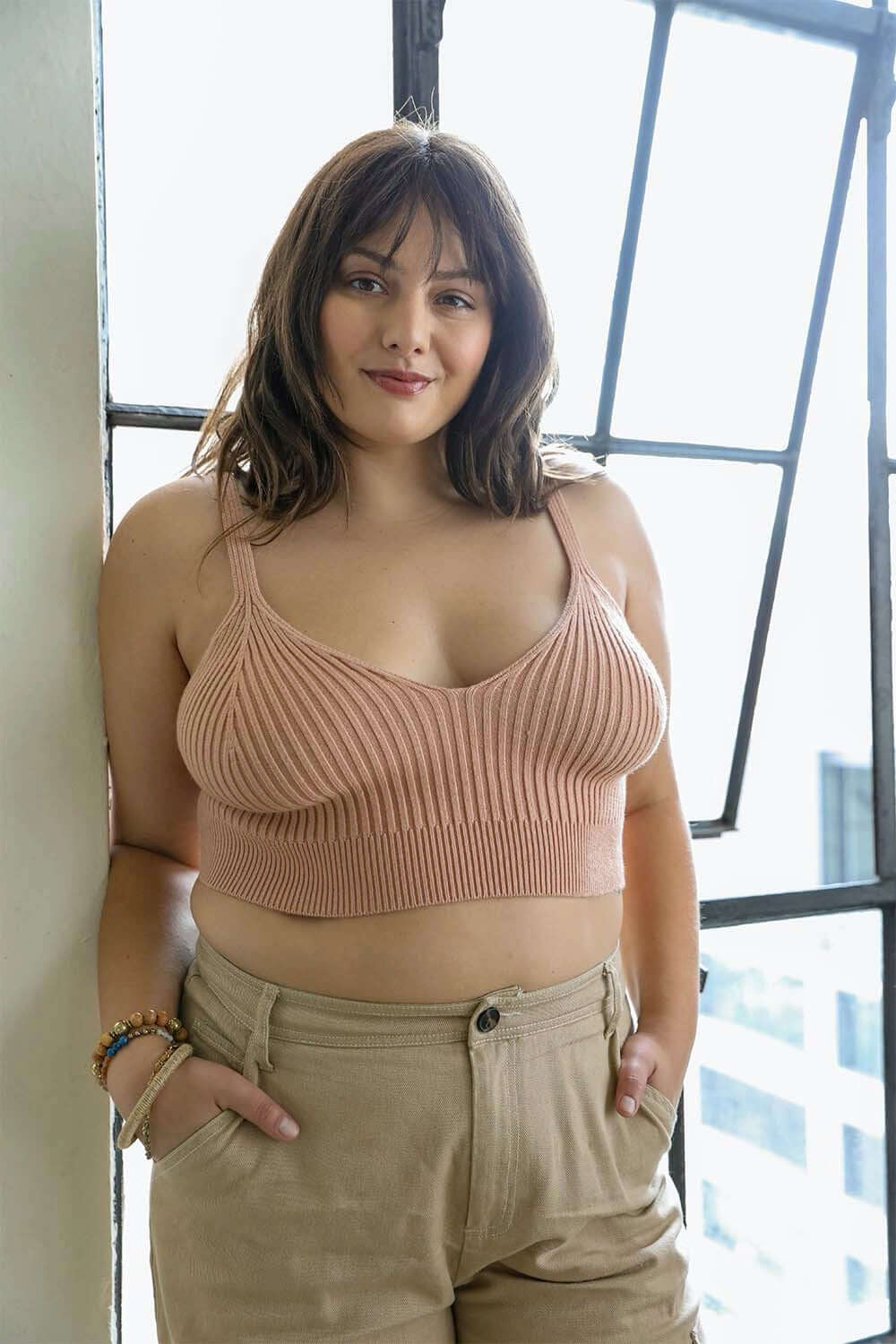 Rib Knit Crop Tops