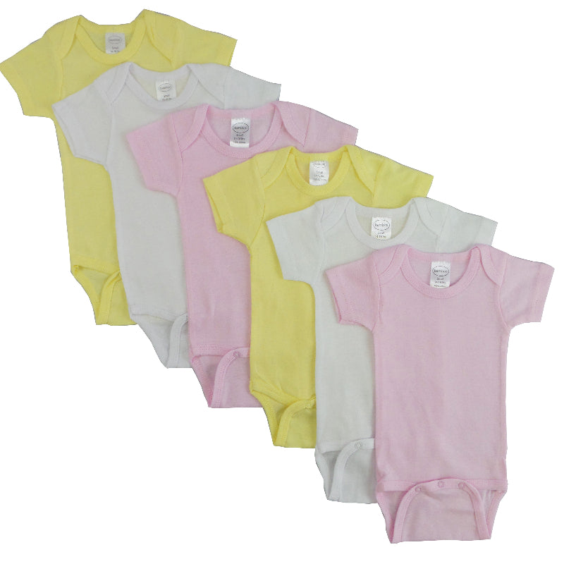 Baby Onesies - 6-Pack Assorted Cotton Bodysuits for Infants