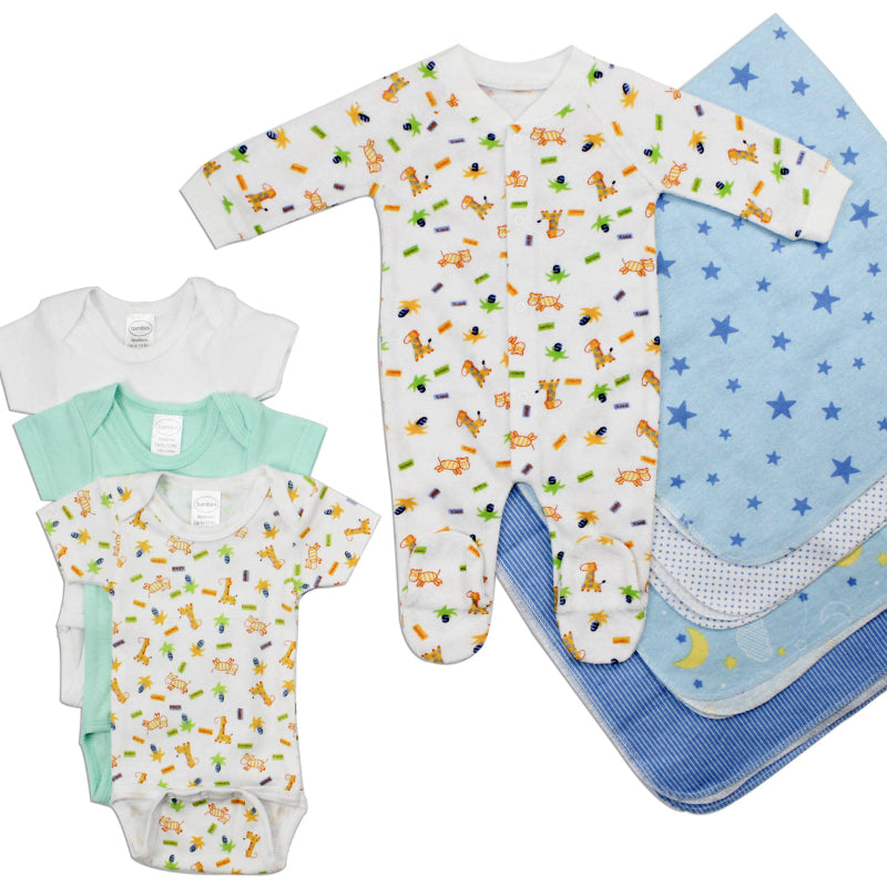 Baby Onesie Set with Footies & Blankets