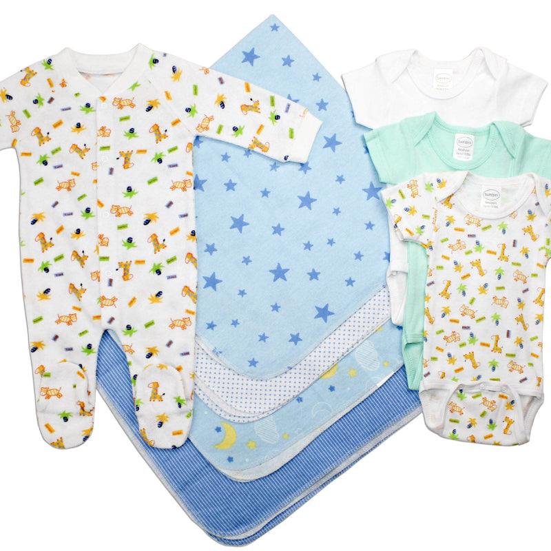 Baby Onesie Set with Footies & Blankets