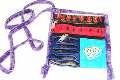 Spiral Cross Body Patchwork Passport Bag