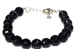 Bracelet de yoga en agate noire