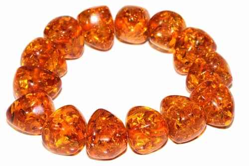 Amber Bead Bracelet – Natural Amber Resin Beads