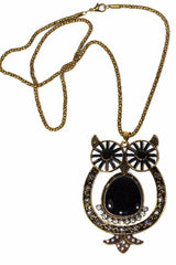 Collier avec pendentif chatoyant Big Owl