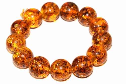 Amber Bead Bracelet – Natural Amber Resin Beads