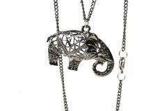 Festival Elephant Pendant Necklace