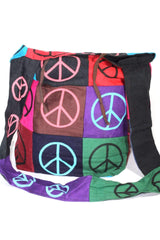 Pop Art Peace Patchwork Jhola Sling Bag