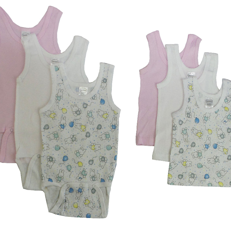 Bambini Baby Sleeveless Bodysuit Set