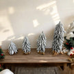 Snow Flocked Artificial Christmas Tree with Burlap Base Decorative Holiday Tree