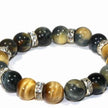 Premium Tiger's Eye & Crystal Beaded Bracelet