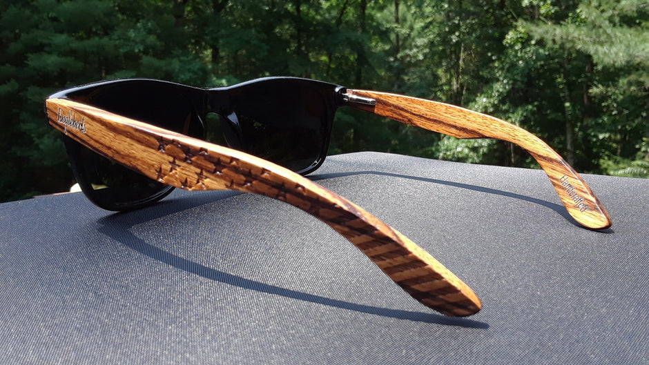 Zebrawood Stars & Bars Sunglasses