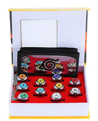 Akatsuki Rings Set 10pcs With Hairband and Chain Cosplay Itachi