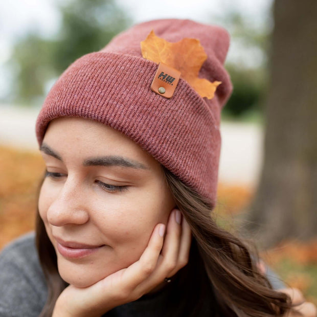 Rusty Burgundy Beanie
