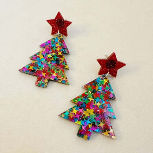 Festive Tree Earrings