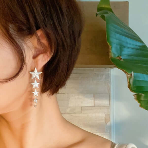 Five Stars Dangle Earrings