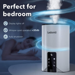 WiFi Control Humidifiers for Bedroom   Dual Mist (Cool & Warm) !