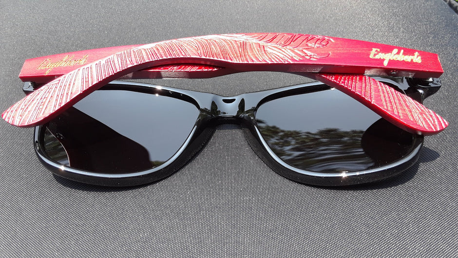 Rosewood Engraved Sunglasses