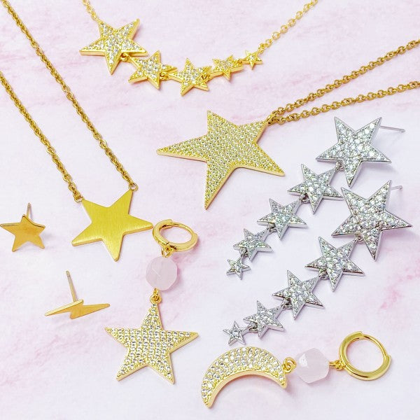 Five Stars Dangle Earrings