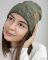 HAAKWEAR Knit Cuffed Beanie - Forest Green