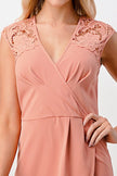 Floral Lace Wrap Dress
