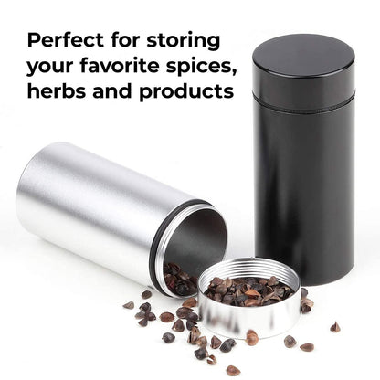 Water Proof Portable Airtight Aluminum Herb Storage Containers.