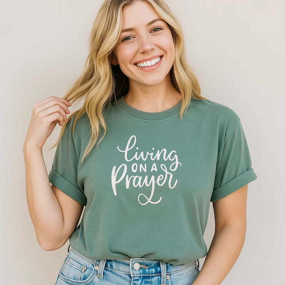Camiseta motivacional de oración