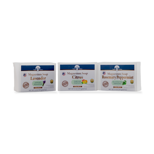 Natural Handmade Soap Bars Gift Set Lavender Citrus Rosemary Peppermint