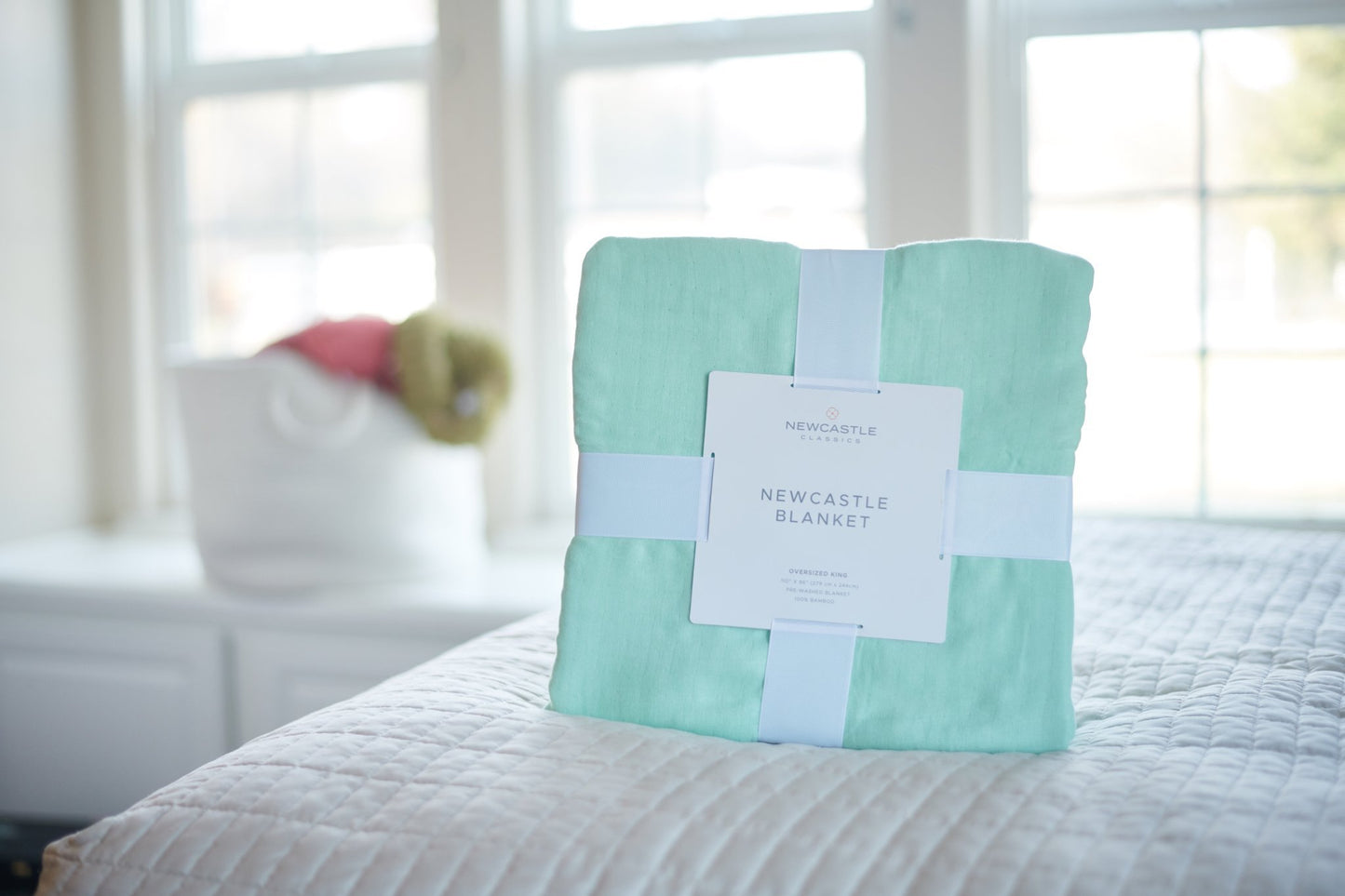 Seafoam Green, King, Bamboo Blanket