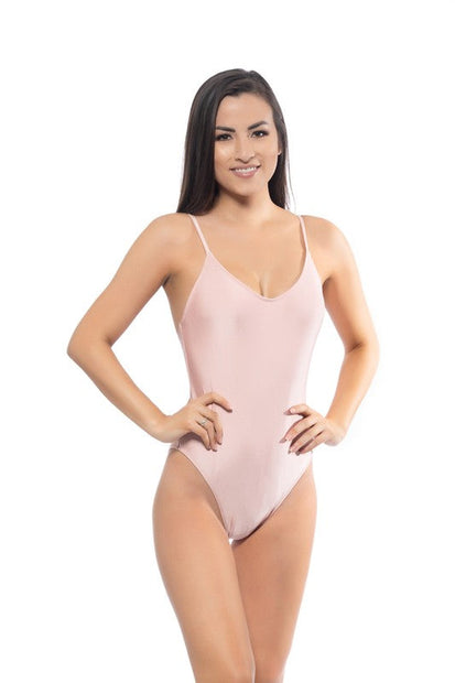 Maillot de bain une pièce rose