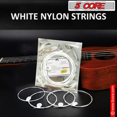 5Core Ukulele Strings Nylon w Deep Bright Tone Consistent Reliable