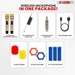 5Core Wireless Microphone Pair