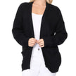 Women’s Open-Front Knit Cardigan with Pockets