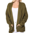 Women’s Open-Front Knit Cardigan with Pockets