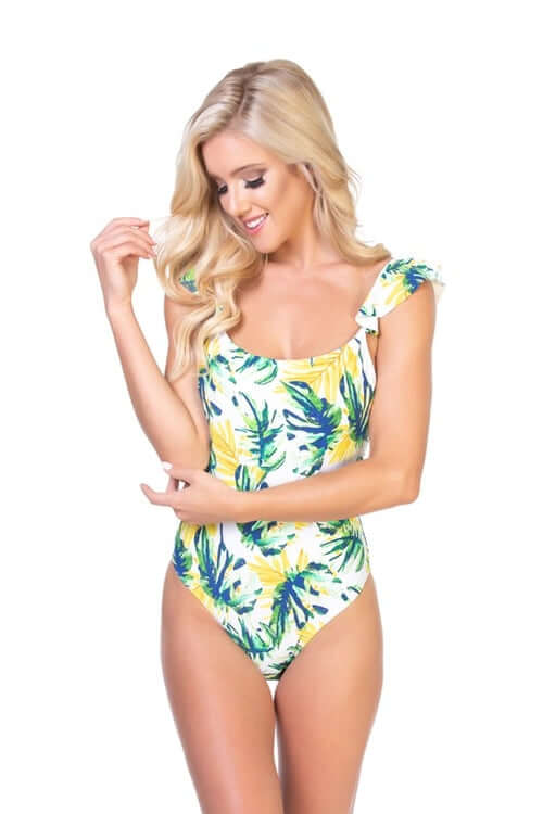 Tropical Ruffle Swimsuit