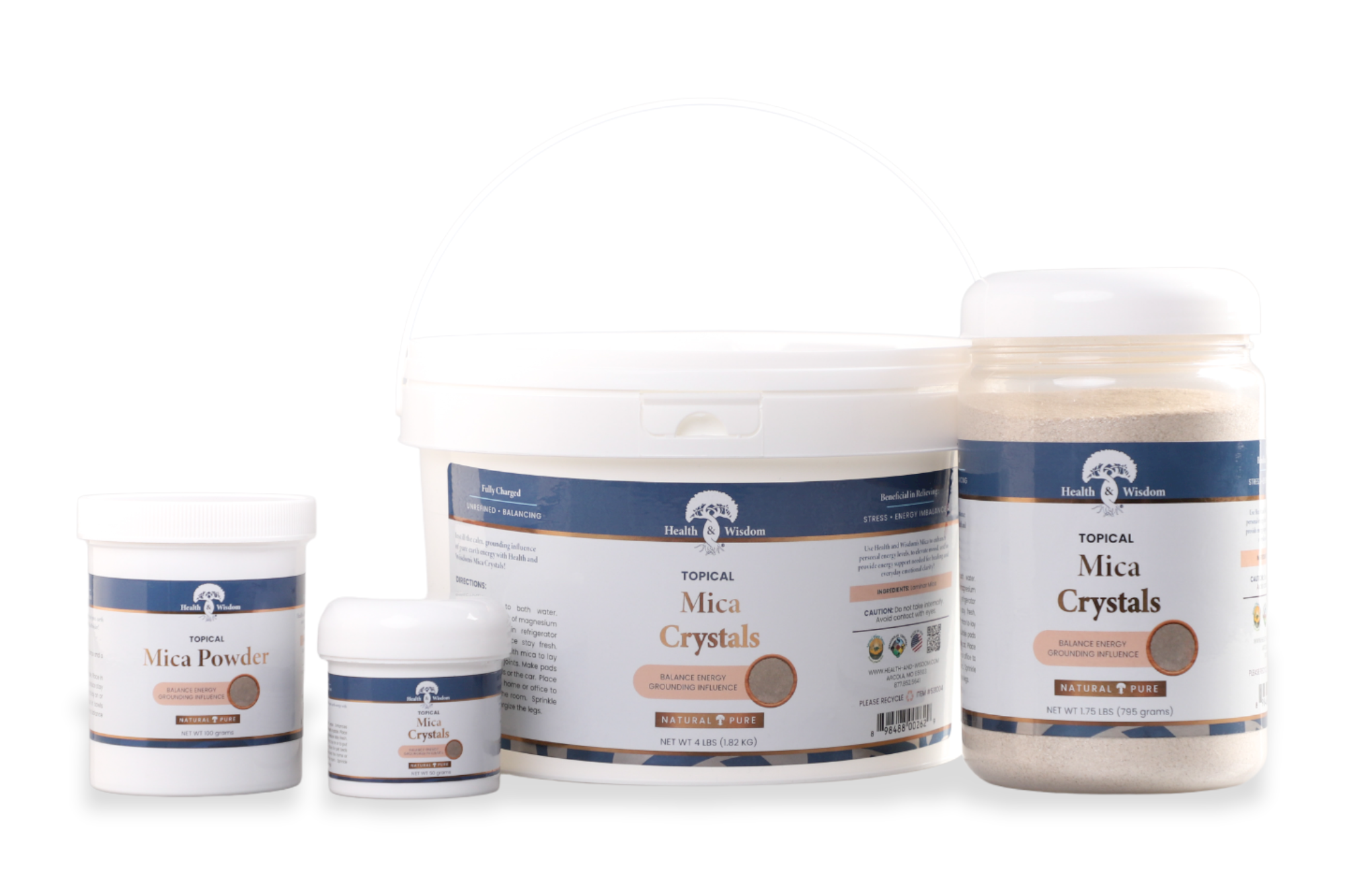 Health & Wisdom Topical Mica Crystals – Natural Energy Balancing & Grounding