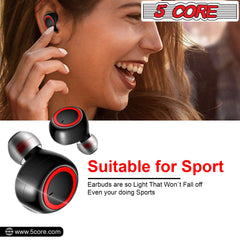 Wireless Ear Buds Mini Bluetooth Earbud Noise Cancelling