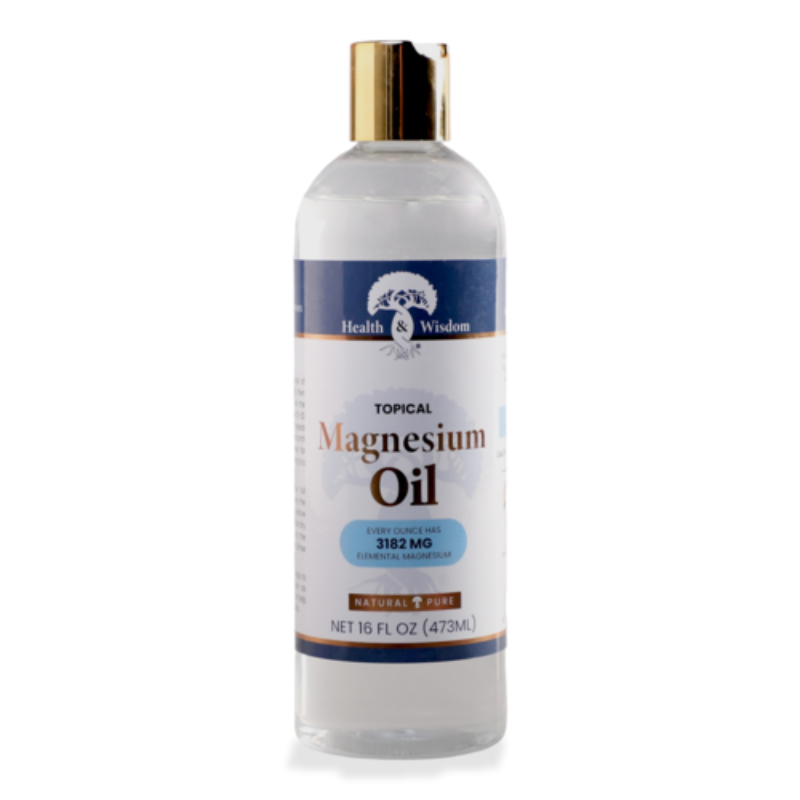 Health Wisdom Topical Magnesium Oil Multiple Size Bottles